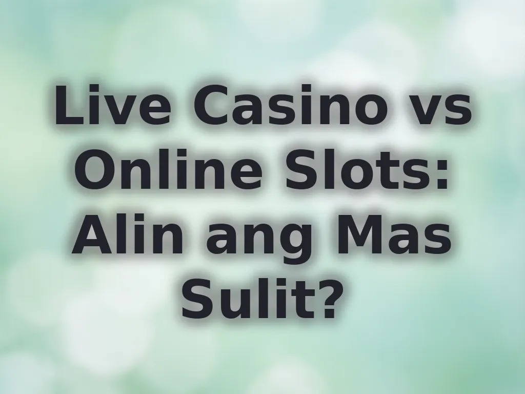 Comparing live dealer games